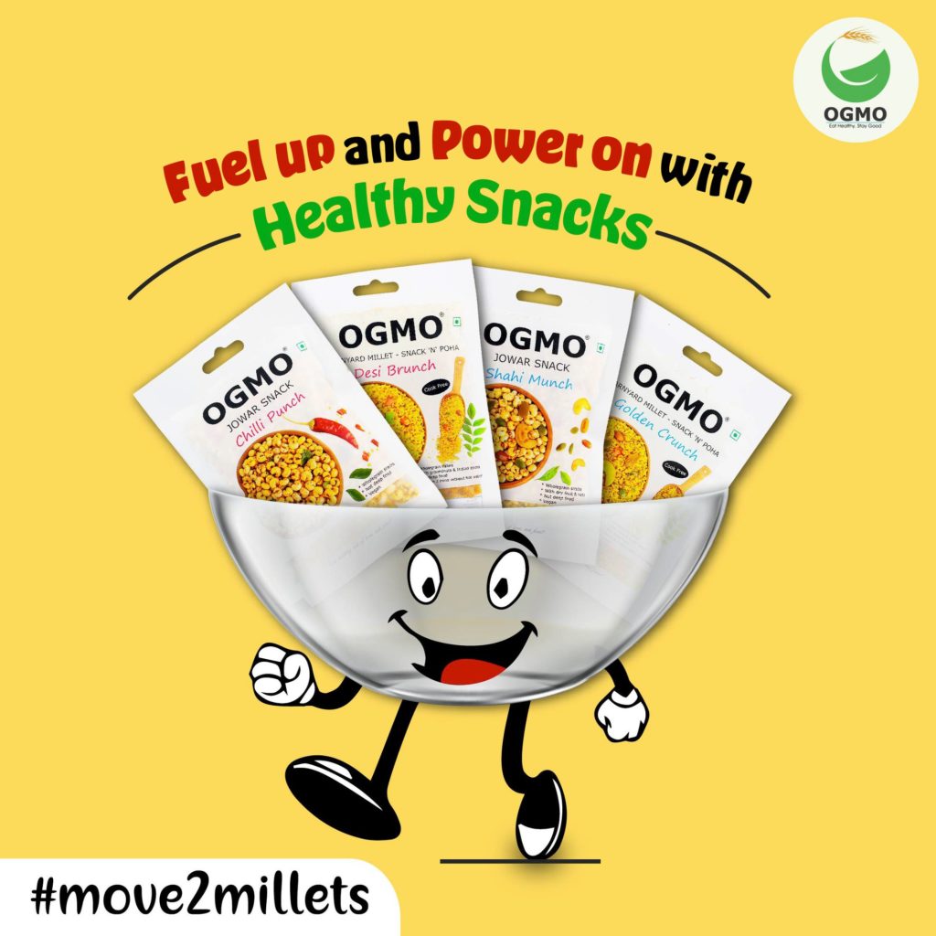 OGMO Millet Snacks banner