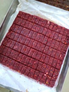 Beet Fig Energy Bite 3 Making of Beet Fig Energy Bars