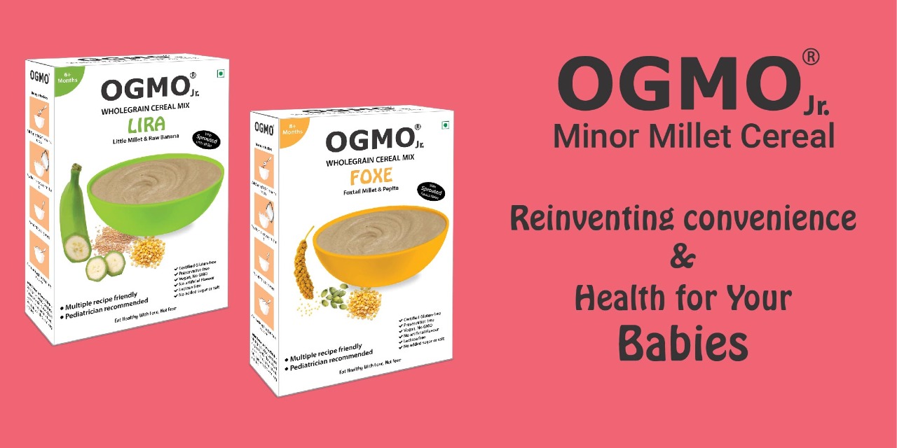 OGMO Jr. Minor Millet Cereal LIRA and FOXE for babies