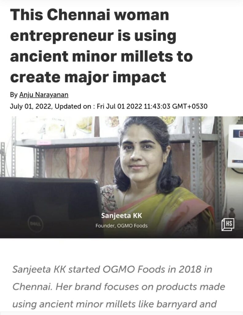 Article on OGMO foods in YourStory.com